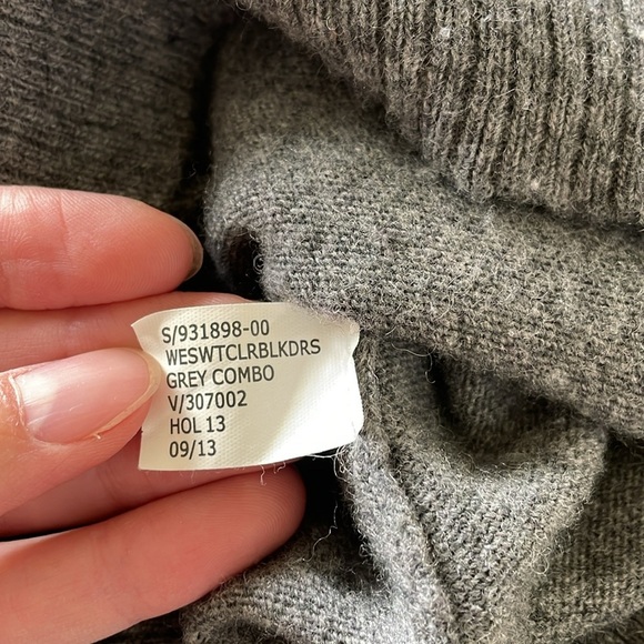 Banana Republic Italian Merino Wool Cashmere Blend Sweater Dress Women’s S Grey - Picture 10 of 10